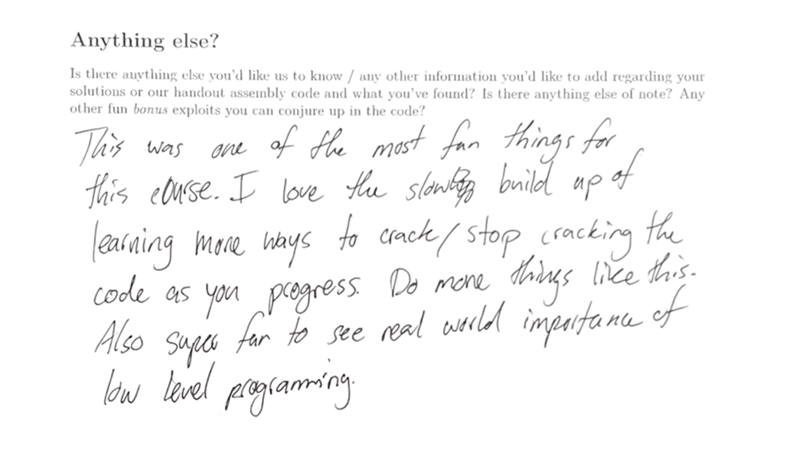 midterm feedback